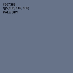 #667388 - Pale Sky Color Image