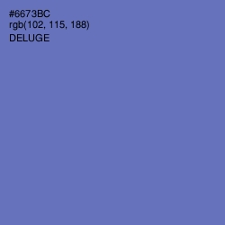 #6673BC - Deluge Color Image