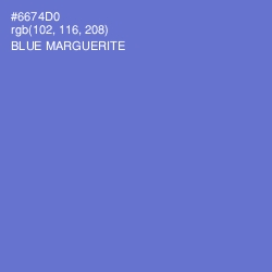 #6674D0 - Blue Marguerite Color Image