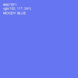 #6675F1 - Moody Blue Color Image