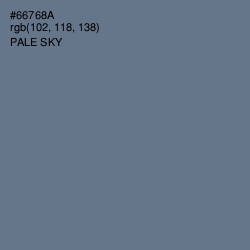 #66768A - Pale Sky Color Image