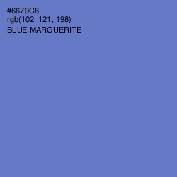 #6679C6 - Blue Marguerite Color Image