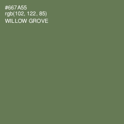 #667A55 - Willow Grove Color Image