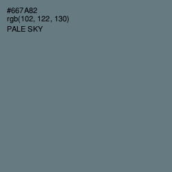 #667A82 - Pale Sky Color Image