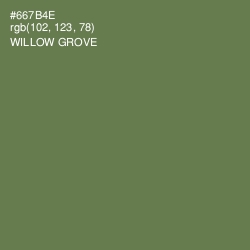#667B4E - Willow Grove Color Image
