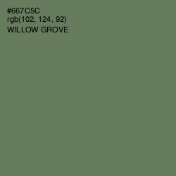 #667C5C - Willow Grove Color Image