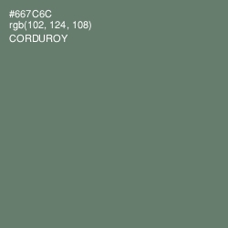 #667C6C - Corduroy Color Image