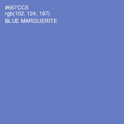 #667CC5 - Blue Marguerite Color Image