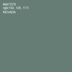 #667D75 - Nevada Color Image