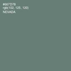 #667D78 - Nevada Color Image