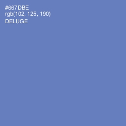 #667DBE - Deluge Color Image
