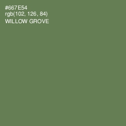 #667E54 - Willow Grove Color Image