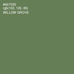 #667E55 - Willow Grove Color Image