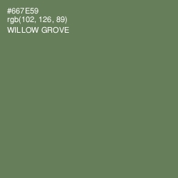 #667E59 - Willow Grove Color Image