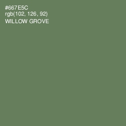 #667E5C - Willow Grove Color Image
