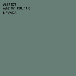 #667E75 - Nevada Color Image