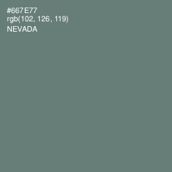 #667E77 - Nevada Color Image