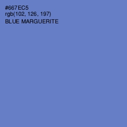 #667EC5 - Blue Marguerite Color Image