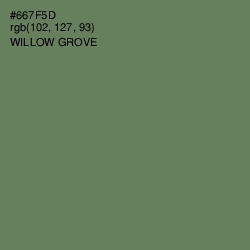 #667F5D - Willow Grove Color Image