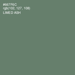 #667F6C - Limed Ash Color Image