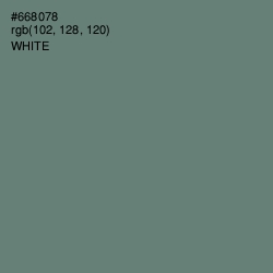 #668078 - Viridian Green Color Image