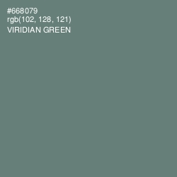 #668079 - Viridian Green Color Image
