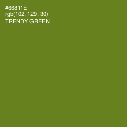#66811E - Trendy Green Color Image