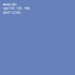 #6681BC - Ship Cove Color Image