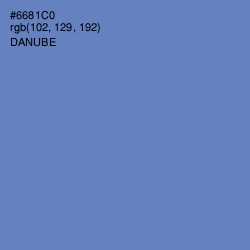 #6681C0 - Danube Color Image