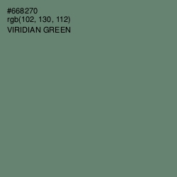 #668270 - Viridian Green Color Image