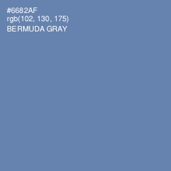 #6682AF - Bermuda Gray Color Image