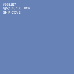 #6682B7 - Ship Cove Color Image