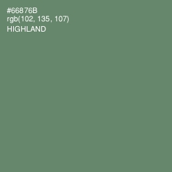 #66876B - Highland Color Image