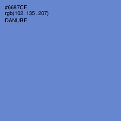 #6687CF - Danube Color Image
