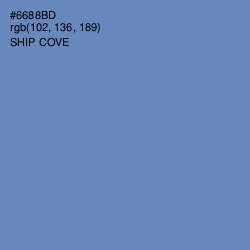 #6688BD - Ship Cove Color Image