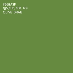 #668A3F - Olive Drab Color Image