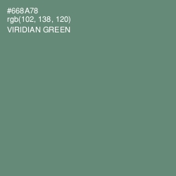 #668A78 - Viridian Green Color Image