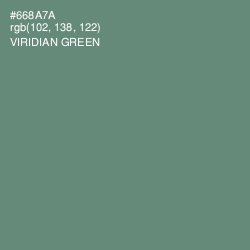 #668A7A - Viridian Green Color Image