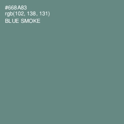 #668A83 - Blue Smoke Color Image