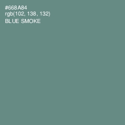 #668A84 - Blue Smoke Color Image
