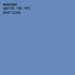 #668ABB - Ship Cove Color Image