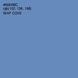#668ABC - Ship Cove Color Image