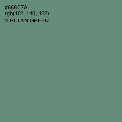 #668C7A - Viridian Green Color Image