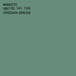 #668D7C - Viridian Green Color Image