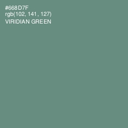 #668D7F - Viridian Green Color Image