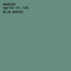 #668D82 - Blue Smoke Color Image