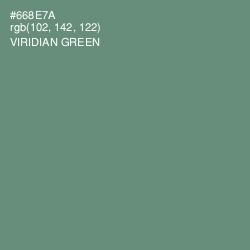 #668E7A - Viridian Green Color Image