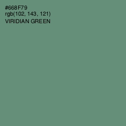 #668F79 - Viridian Green Color Image