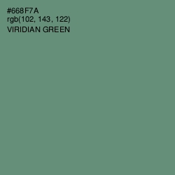 #668F7A - Viridian Green Color Image
