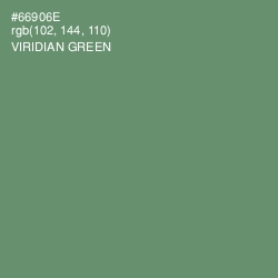 #66906E - Viridian Green Color Image